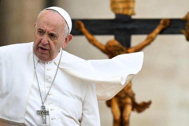 Pope Francis (pictured May 15, 2019) accepted the resignation of a Brazilian bishop under investigation for alleged extortion of priests in his diocese, and the covering-up of sexual abuse cases
