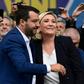 Italian Interior Minister Matteo Salvini of the anti-immigrant League and Marine Le Pen of France's far-right Rassemblement National (RN) want their Europe of Nations and Freedom (ENF) group to become the third largest in Brussels