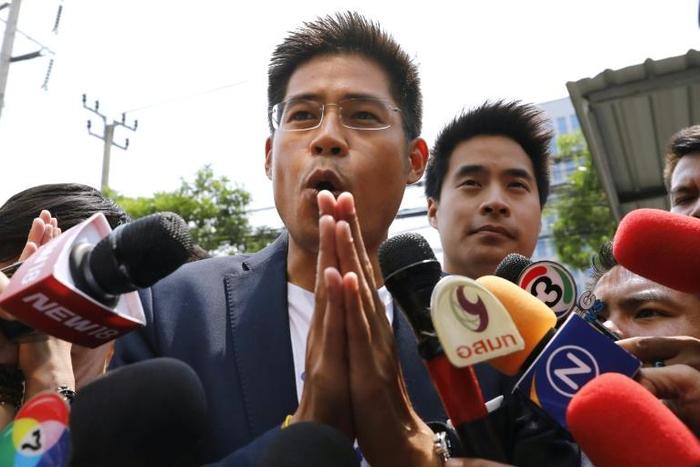 Thai Raksa Chart party leader Preechaphol Pongpanit expressed contrition for selecting the king's sister as candidate for prime minister
