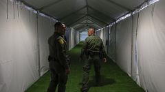Tent Camps Set Up to Address Influx of Migrants