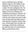 In 20 years of marriage, I only heard of others having orgasm 5, 8, 10, 12 times, I never had one – Lady warns against marrying God-fearing men