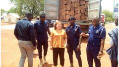 Helena Huang during her arrest