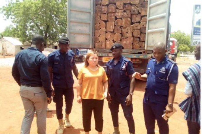 Helena Huang during her arrest