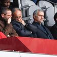 Planning for the future? Jose Mourinho was in the stands to run the role over Lille star Nicolas Pepe