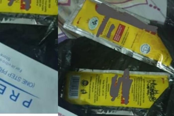 Sachets of dry gin and a pregnancy test kit found in job seeker’s handbag