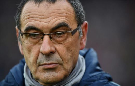 Running out of time: Maurizio Sarri's future as Chelsea manager is in doubt after Sunday's 6-0 thrashing by Manchester City