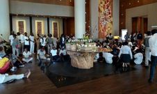 Protesting Movenpick staff (Graphic Online)