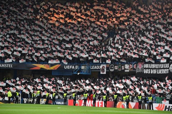 Eintracht Frankfurt fans have earned praise for their passionate support in the Europa League this season