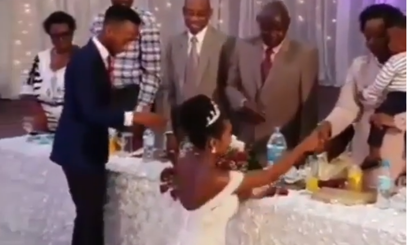 Knee walking bride