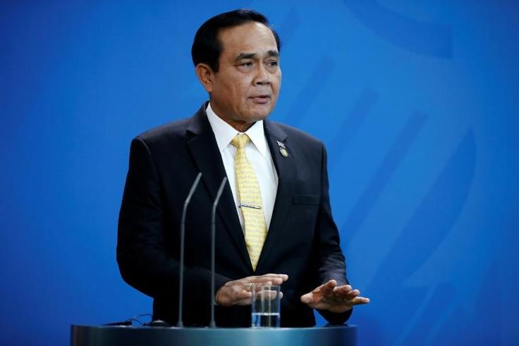 Thai Prime Minister General Prayut Chan-O-Cha, pictured here in November 2018, dismissed rumours of an impending coup as 'fake news'