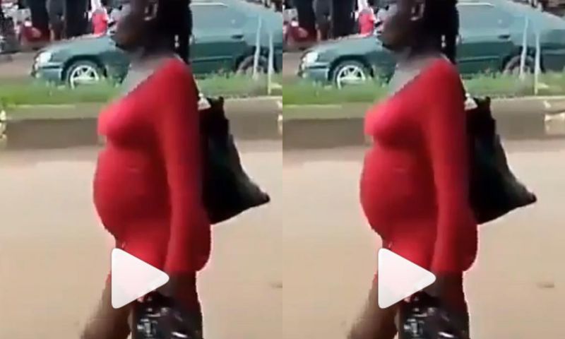 Pregnant woman under attack over her controversial dressing