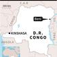 The military showed the bodies in Beni, where hundreds of civilians have been killed since 2014 in attacks blamed on a shadowy Islamist force called Allied Democratic Forces