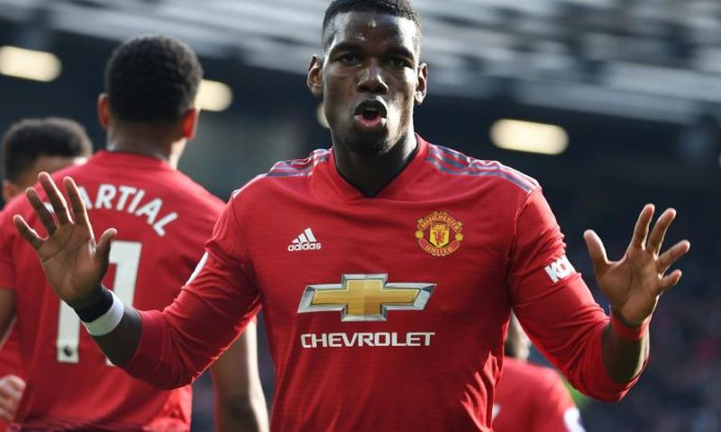 Spot on: Paul Pogba scored a pair of penalties in Manchester United's 2-1 win over West Ham
