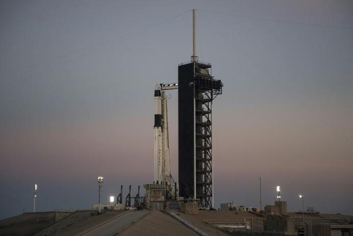 SpaceX's Falcon 9 rocket, due to blast off early Saturday carrying a Crew Dragon capsule in a test that will pave the way for the first manned US space mission in almost a decade
