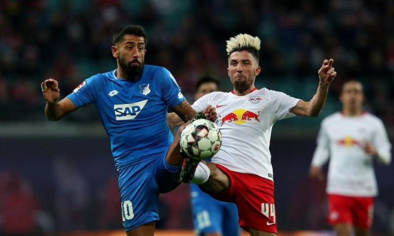 Kerem Demirbay (L) is set to join Leverkusen after impressing in the last three years for Hoffenheim
