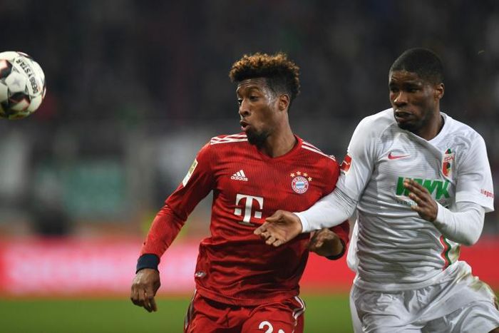 Kingsley Coman limped off in the second half of Bayern's 3-2 win on Friday