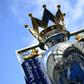 The Premier League trophy