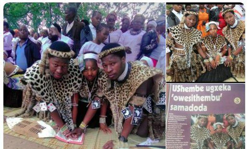 Identical twins marry one woman in a colourful wedding event