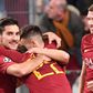 Lorenzo Pellegrini (L) and Edin Dzeko (R) fired in two quickfire goals for Roma