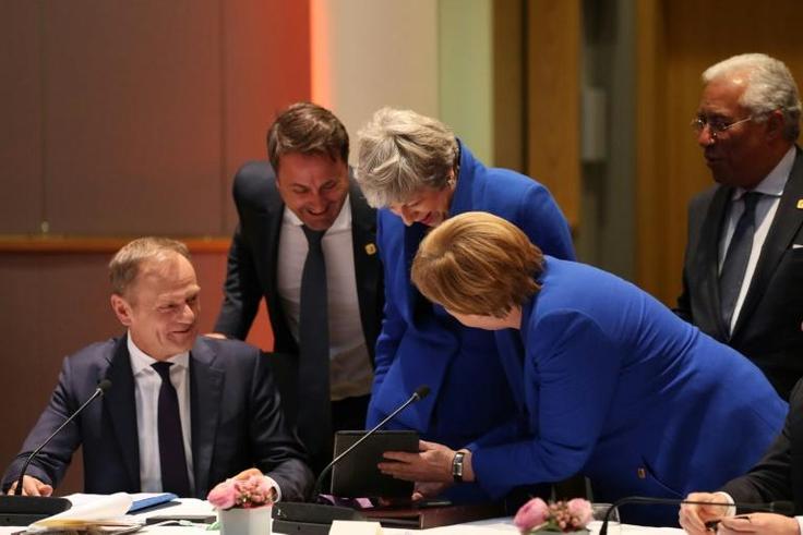 British Prime Minister Theresa May met with members of the European Council and struck a deal to delay Brexit for six months