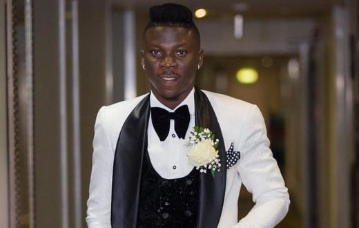 stonebwoy looked dapper on his wedding day