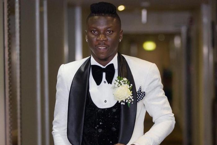 stonebwoy looked dapper on his wedding day