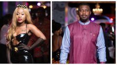 Efia Odo and John Dumelo at the VGMAs 2019