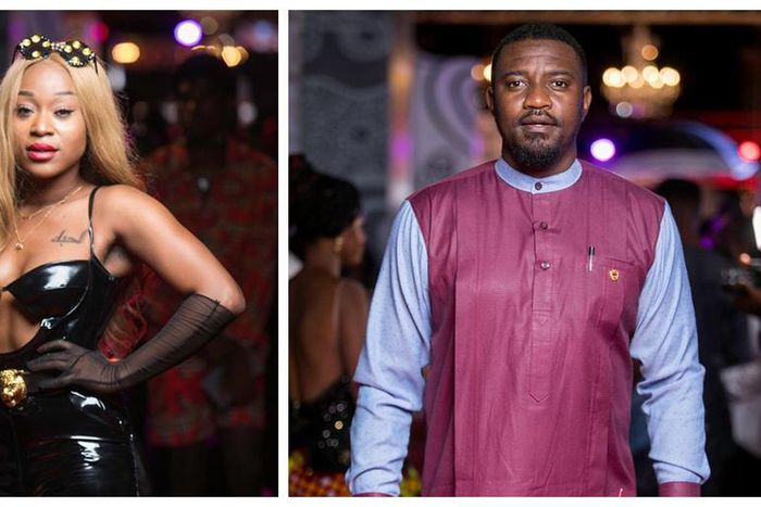 Efia Odo and John Dumelo at the VGMAs 2019