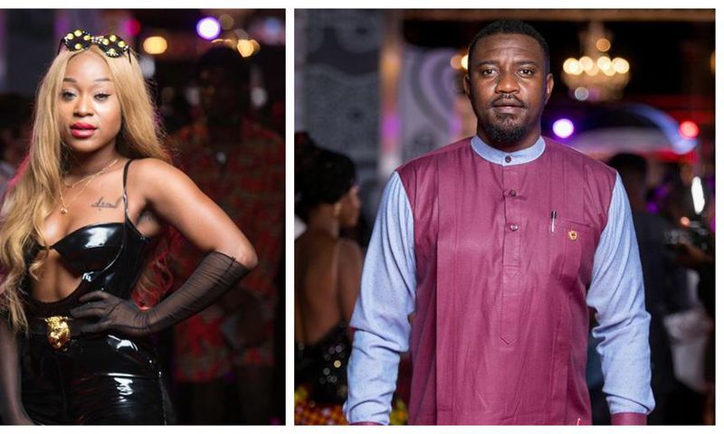 Efia Odo and John Dumelo at the VGMAs 2019