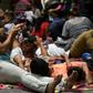 The caravan formed after an appeal on social media