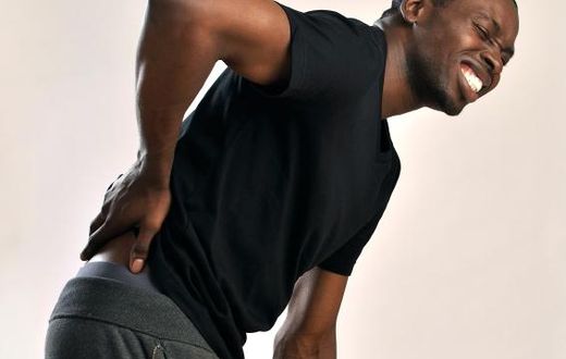 Man with low back pain