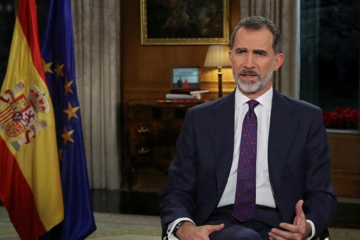"Without respect of the law, there is neither peaceful coexistence nor democracy, but insecurity, arbitrariness and ultimately, the collapse of the moral and civic principles of society," Spanish King Felipe VI said
