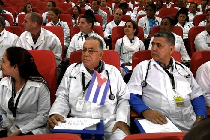 Cuba last year sent around 100 doctors to Kenya, seen here at their induction programme in Nairobi in June