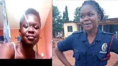 Female police officer react to her leaked tape