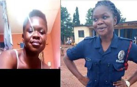 Female police officer react to her leaked tape