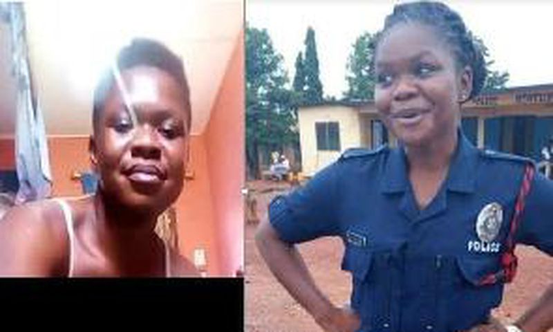 Female police officer react to her leaked tape