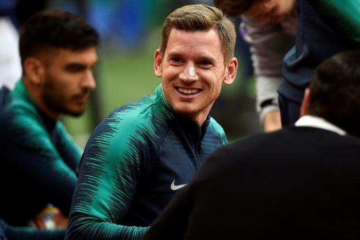 Jan Vertonghen took part in Tottenham's training session in Amsterdam on Tuesday evening