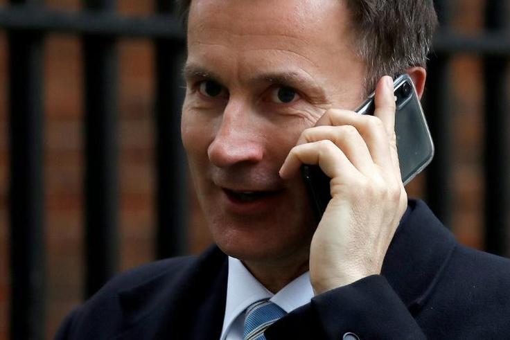 British Foreign Secretary Jeremy Hunt said it was right to have 'a degree of caution' over large Chinese companies