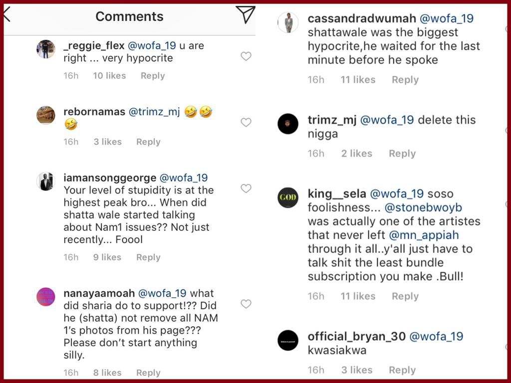 Stonebwoy and Shatta Wale roasted for being hypocrites after reacting to NAM1’s return