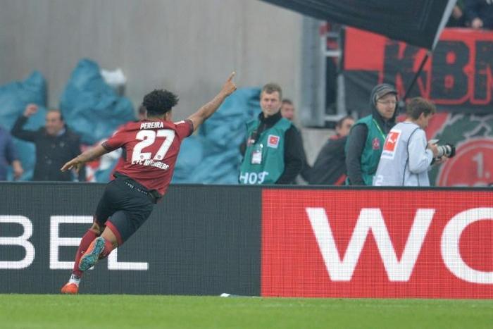 Nuremberg's Matheus Pereira shocked Bayern Munich with a second half goal on Sunday