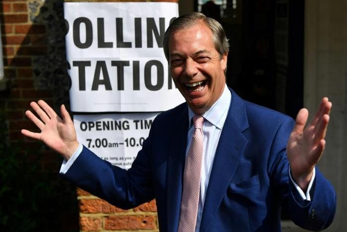 Polls suggest the Brexit Party of Nigel Farage, one of the highest profile eurosceptics in the European Parliament, was leading the race for seats in an election Britain did not expect to take part in after the 2016 Brexit vote