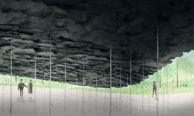 Japanese architect's delicate slate canopy is chosen for Serpentine Pavilion
