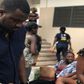 John Dumelo had breakfast with Volta hall students as part of their hall week