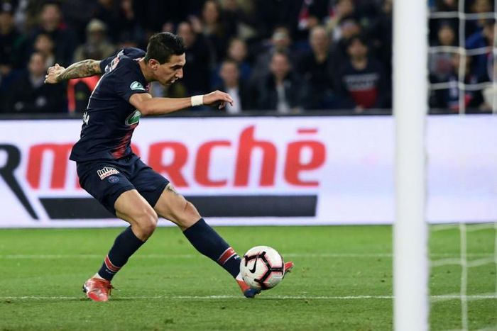 Di Maria scored twice as PSG cruised into the French Cup semi-finals