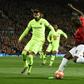 Gerard Pique (left) was one of Barcelona's star performers against Manchester United on Wednesday