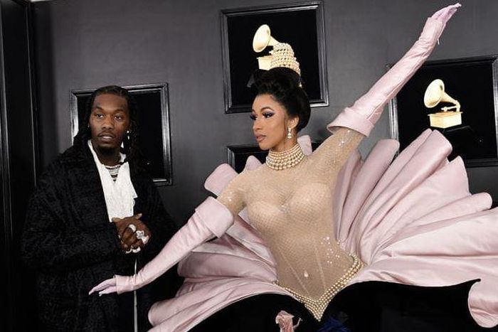 Cardi B brings Offset up on stage to accept Grammy award [TMZ]