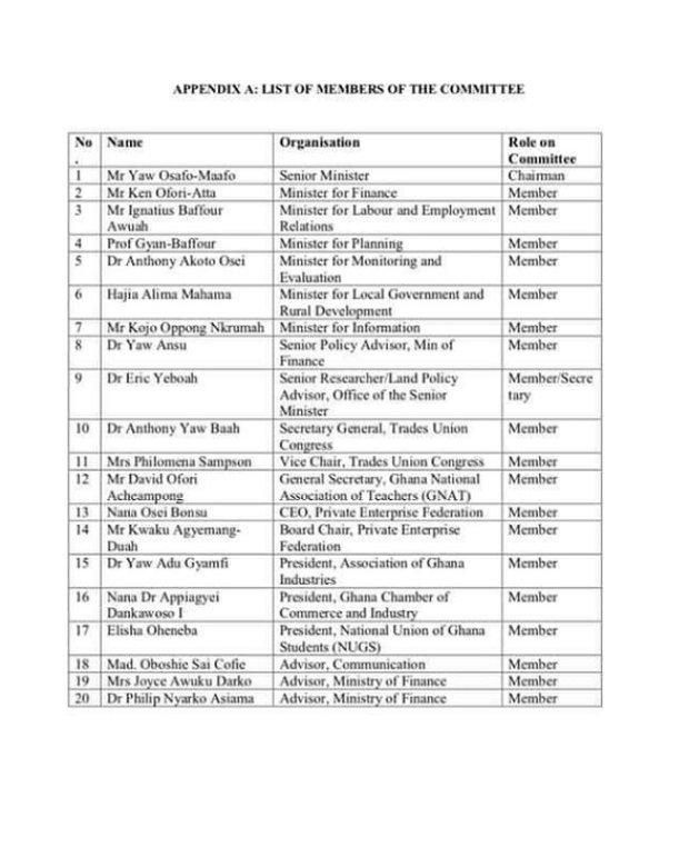 See all the members of the Ghana Beyond Aid committee