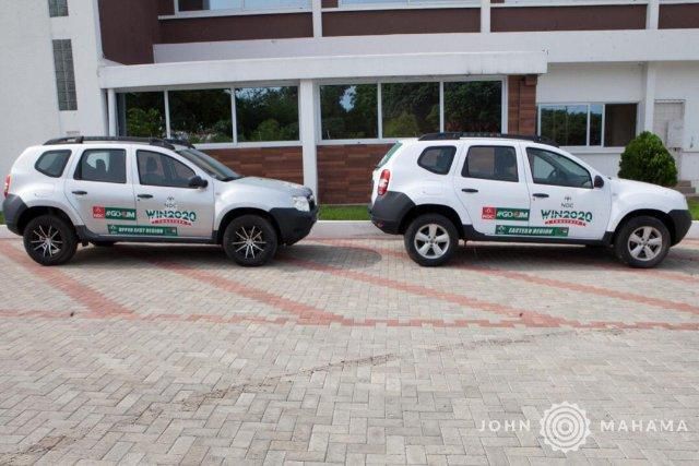 Mahama presents over 20 vehicles to NDC
