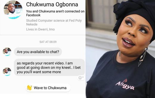 Afia Schwar expose men who applied to bang her
