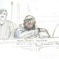 A court sketch of Abdelkader Merah who was jailed for 30 years